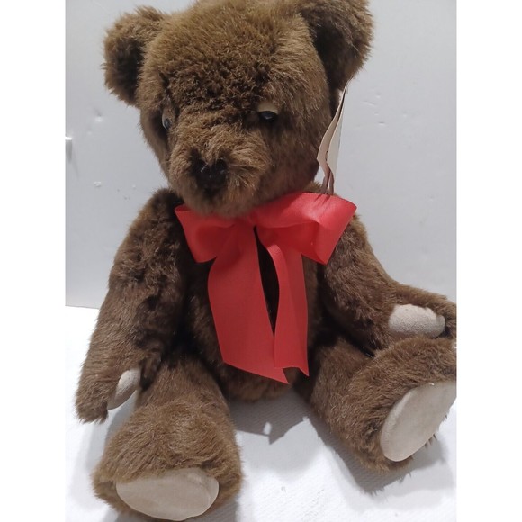 20" VINTAGE BEVERLY HILLS TEDDY BEAR CO BROWN STUFFED Jointed ANIMAL PLUSH TOY - Picture 6 of 15